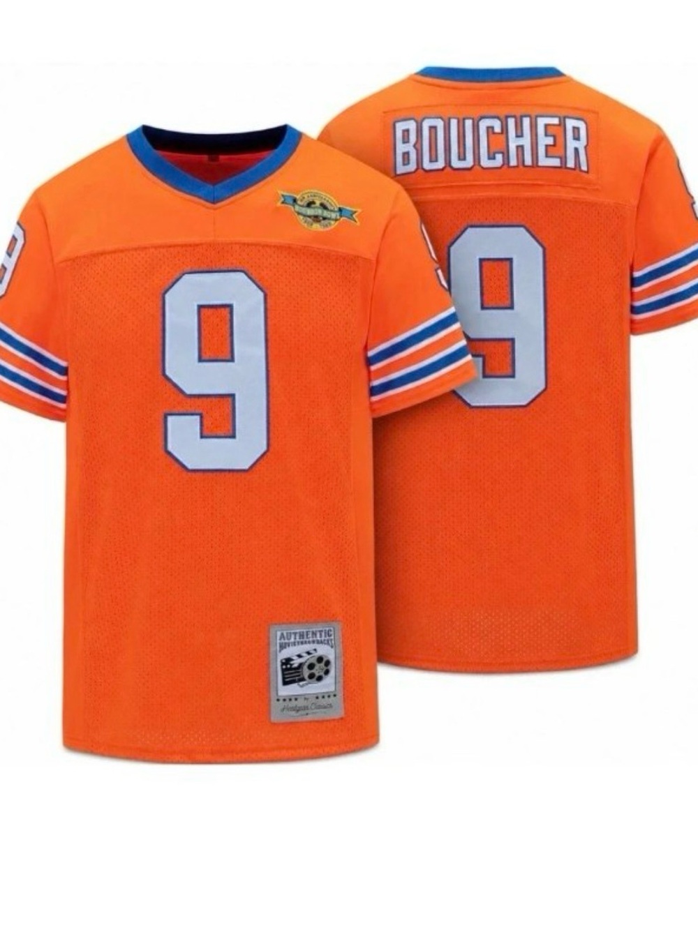 The WaterBoys Orange Bobby Boucher #9 Short Sleeve Jersey Top